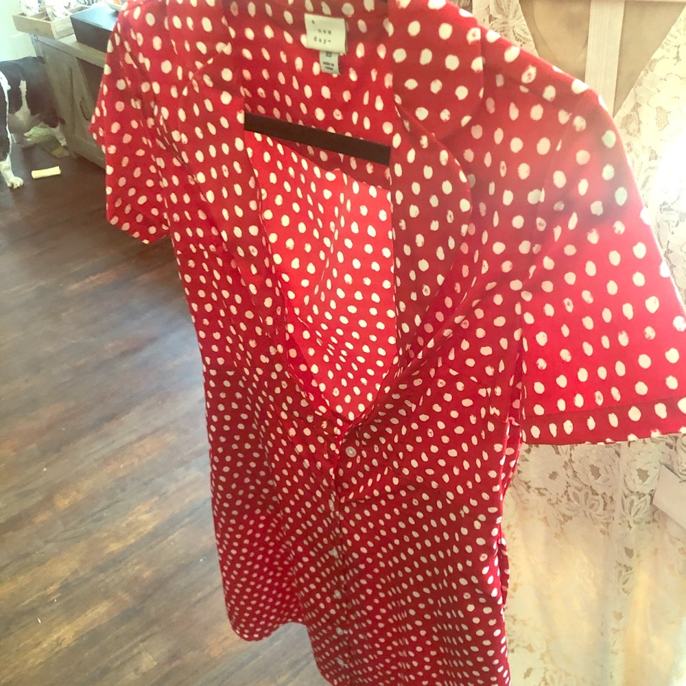 Red Polka dot dress